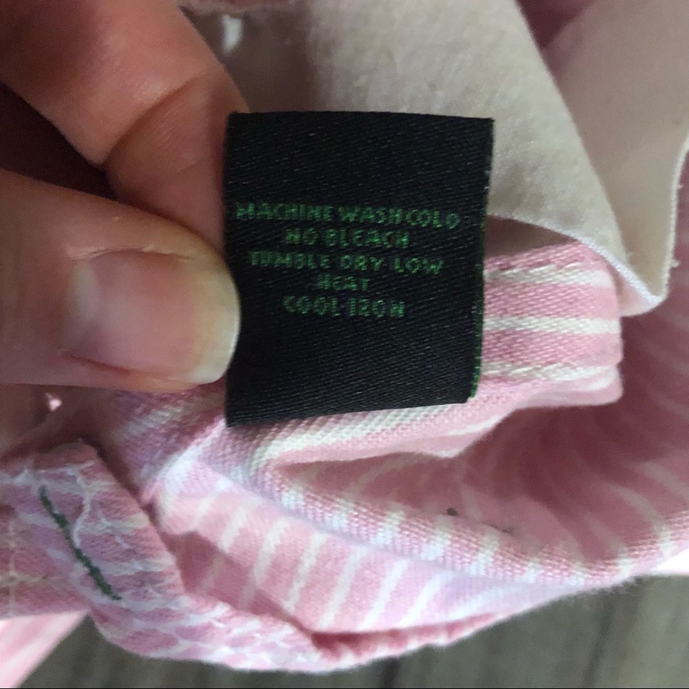 Children’s John Dear Overalls, Pink & White, 4T - Picture 8 of 8